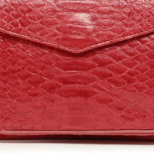 Achat CLARIS VIROT Sac Charly Python Rouge 14