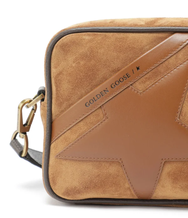 GOLDEN GOOSE Sac Star Cuir Suédé Tabac 5