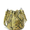 SISTA PARIS Sac Amber Python Jaune Phoenix Noir 22