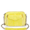 CLARIS VIROT Sac Charly Python Jaune Fluo 20