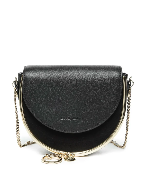 SEE BY CHLOE Sac Mara Double Cuir Noir boutique paris 1