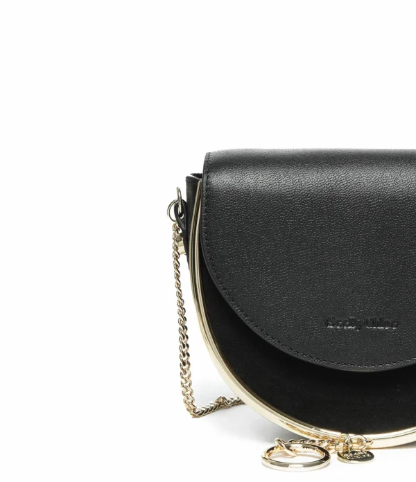 SEE BY CHLOE Sac Mara Double Cuir Noir boutique paris 5