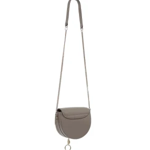 SEE BY CHLOE Sac Mara Cuir Lisse Motty Grey 10