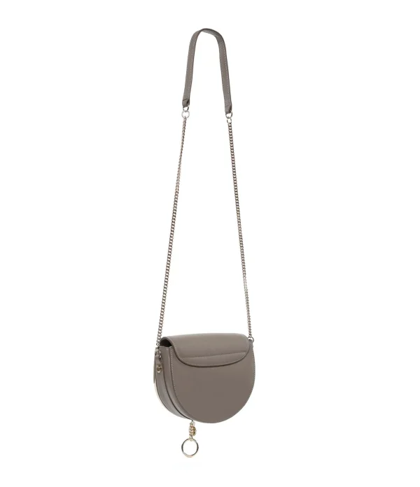 SEE BY CHLOE Sac Mara Cuir Lisse Motty Grey 3