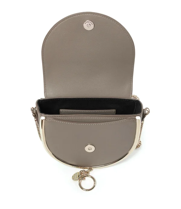 SEE BY CHLOE Sac Mara Cuir Lisse Motty Grey 4