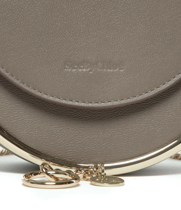 SEE BY CHLOE Sac Mara Cuir Lisse Motty Grey 5