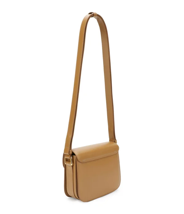 A.P.C. Sac Grace Mini Cuir Lisse Camel 3