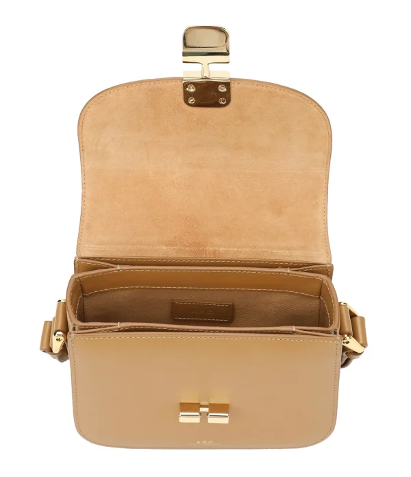 A.P.C. Sac Grace Mini Cuir Lisse Camel 4