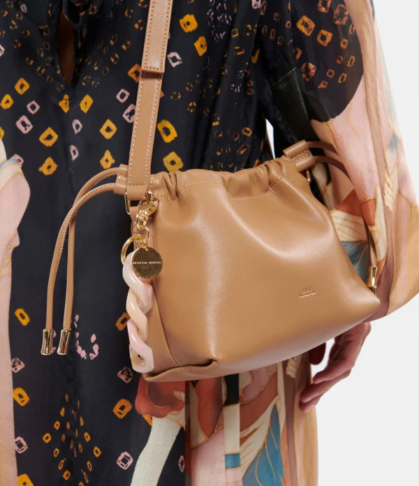 A.P.C. Sac Ninon Mini Caramel 6