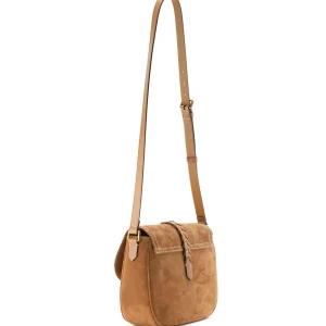 GOLDEN GOOSE Sac à Main Rodeo Cuir Suédé Camel 10