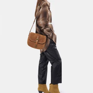 GOLDEN GOOSE Sac à Main Rodeo Cuir Suédé Camel 18