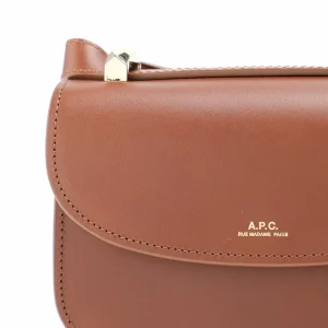 A.P.C. Sac Genève Mini Cuir Lisse Noisette 14