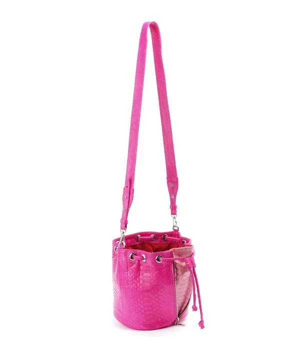 acheter SISTA PARIS Sac Amber Python Rose Électrique 3