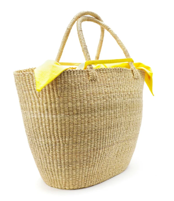 MUUN Panier G Naturel Jaune 3