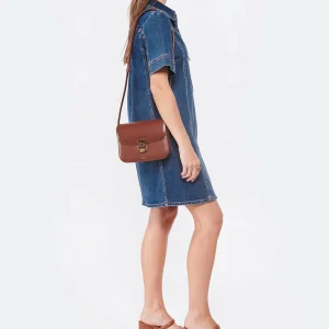 A.P.C. Sac Grace Small Cuir Lisse Noisette 18