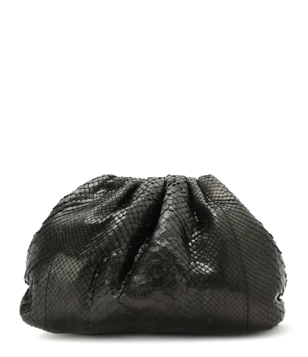 SISTA PARIS Sac Big Uniq Cuir Souple Python Noir 1