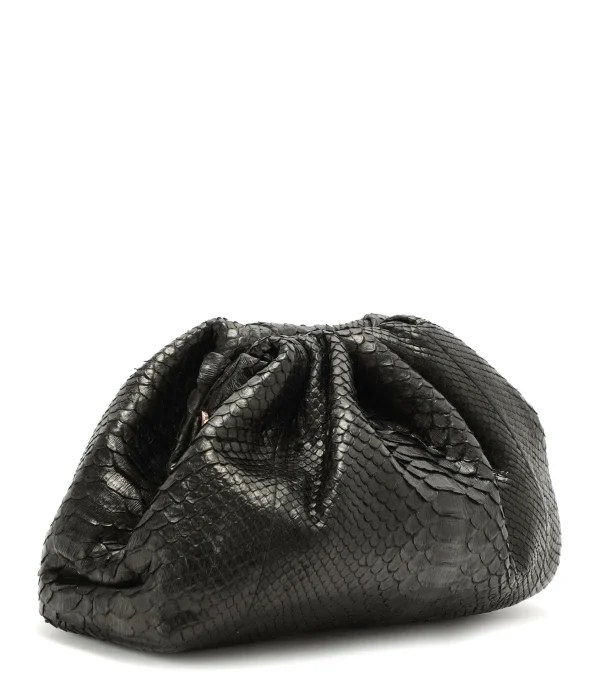 SISTA PARIS Sac Big Uniq Cuir Souple Python Noir 4