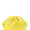 SISTA PARIS Sac Big Uniq Cuir Souple Python Jaune Citron 22