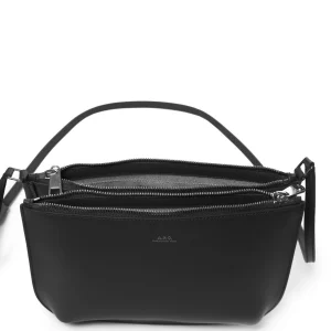 A.P.C. Sac Sarah Cuir Lisse Noir 10