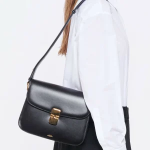 A.P.C. Sac Grace Cuir Lisse Noir 16