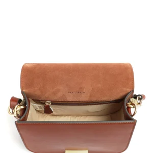 VANESSA BRUNO Sac Holly Cuir Cognac 12