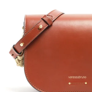 VANESSA BRUNO Sac Holly Cuir Cognac 14