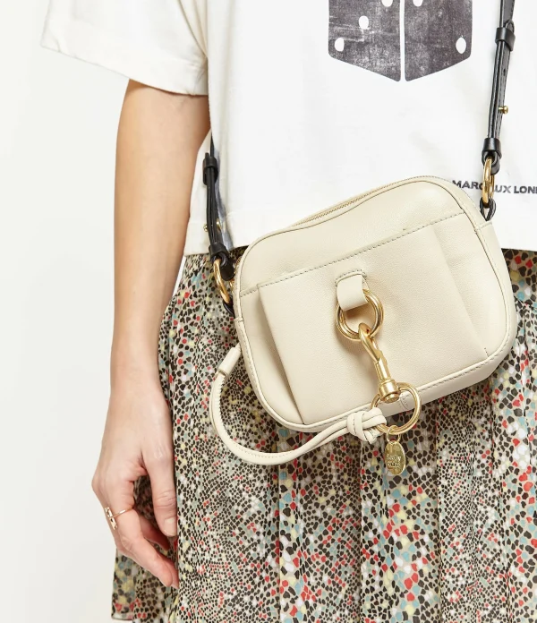 SEE BY CHLOE Sac Tony Cuir Beige Ciment 7