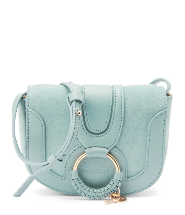 Retour Facile et Gratuit SEE BY CHLOE Sac Hana Mini Double Cuir Sterling Blue 1