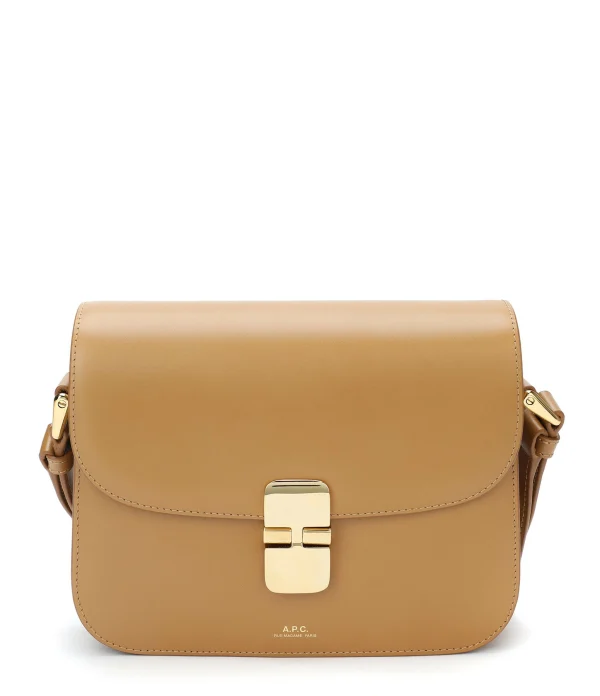 A.P.C. Sac Grace Small Cuir Lisse Camel 1