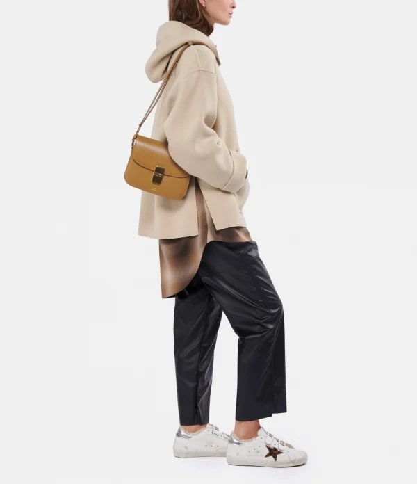 A.P.C. Sac Grace Small Cuir Lisse Camel 7