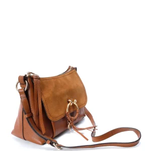 SEE BY CHLOE Sac Joan PM Cuir Grainé Caramel 11