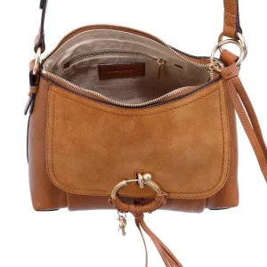 SEE BY CHLOE Sac Joan PM Cuir Grainé Caramel 15