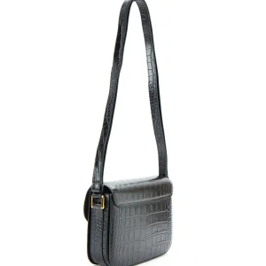 A.P.C. Sac Grace Small Cuir Embossé Croco Noir 10