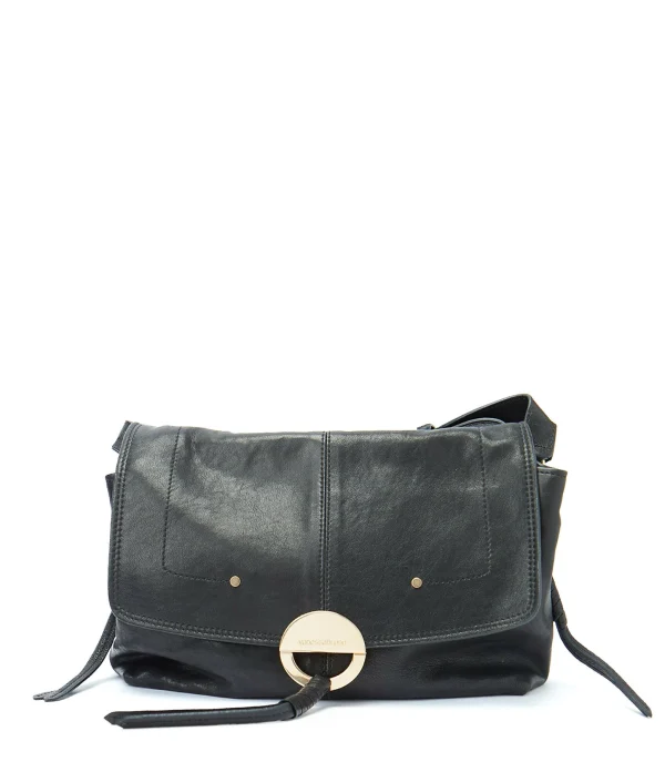 VANESSA BRUNO Sac Crossbody GM Cuir Agneau Noir 1