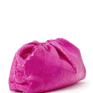 SISTA PARIS Sac Cuir Souple Python Rose Électrique Meilleur Prix Garanti 13