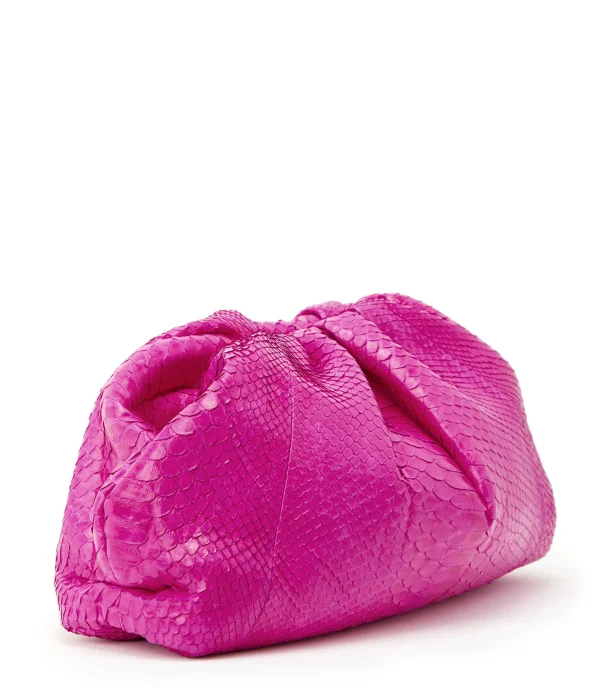 SISTA PARIS Sac Cuir Souple Python Rose Électrique Meilleur Prix Garanti 4