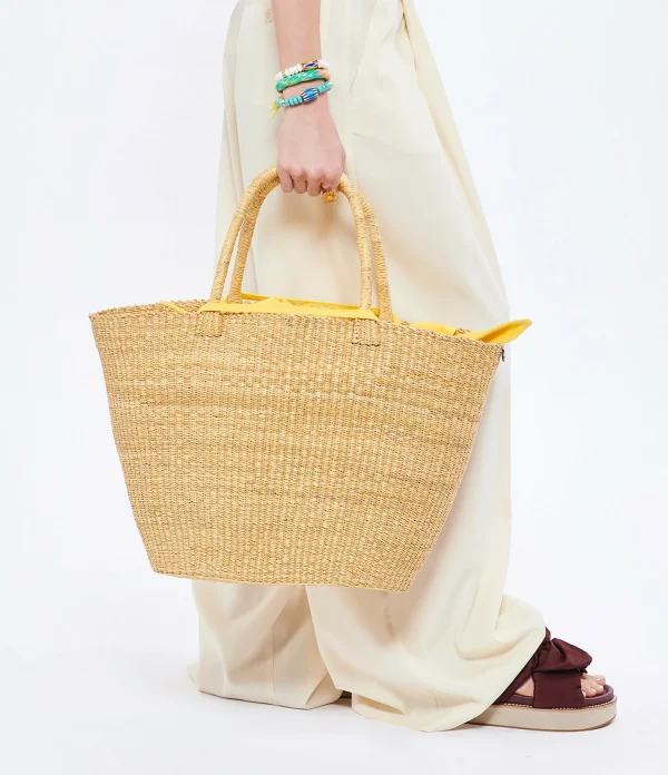 MUUN Panier G Naturel Jaune 6