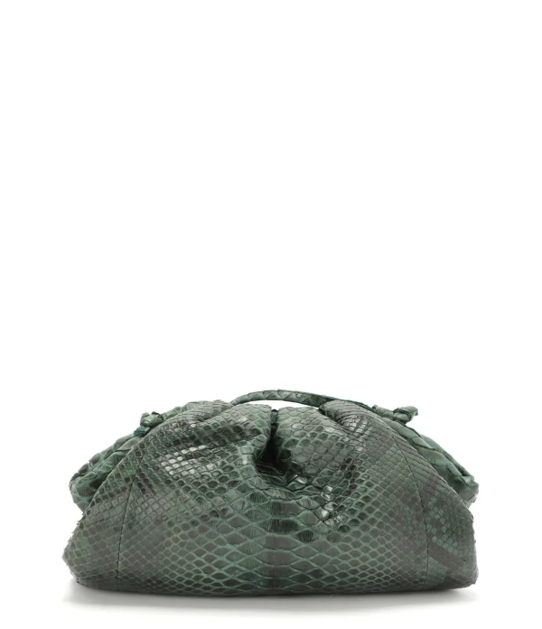 SISTA PARIS Sac Baby Uniq Cuir Souple Python Vert 1