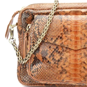 en ligne vente CLARIS VIROT Sac Big Charly Python Moka 11