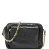 CLARIS VIROT Sac Big Charly Python Chaîne Dorée Noir 20