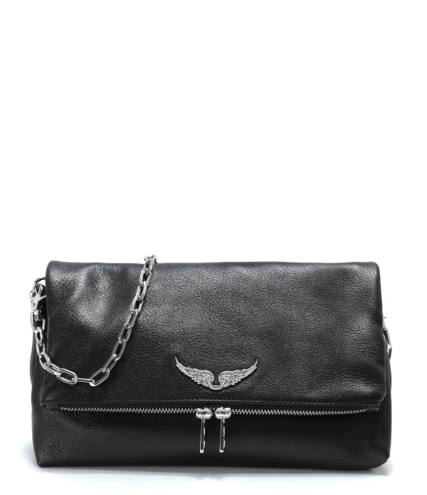 ZADIG & VOLTAIRE Sac Rocky Cuir Grainé Noir 1