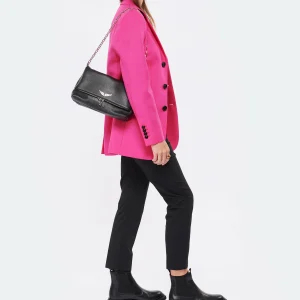 ZADIG & VOLTAIRE Sac Rocky Cuir Grainé Noir 27