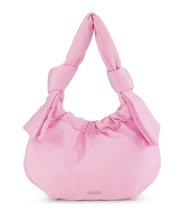 GANNI Sac Hobo Small Recyclé Lilas Clair 1