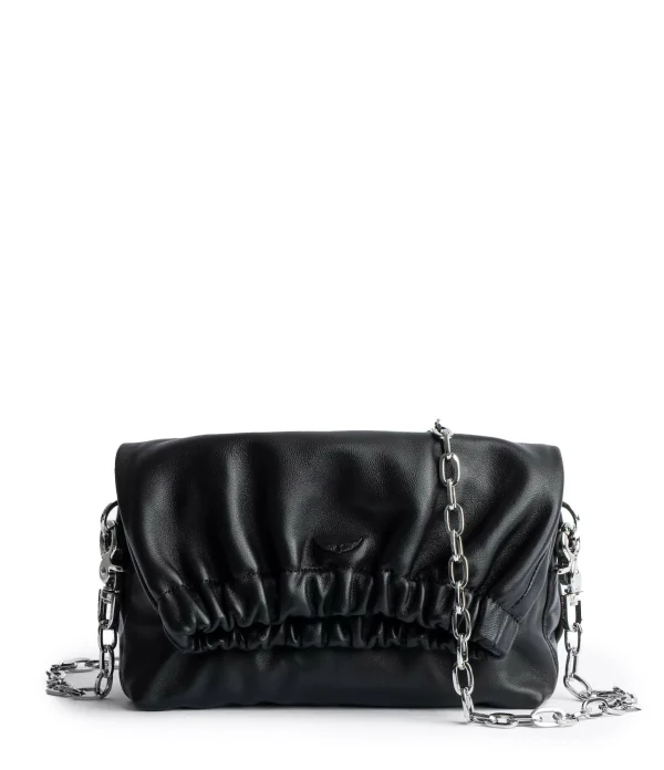 Livraison gratuite ZADIG & VOLTAIRE Sac Rockyssime XS Cuir Noir 1