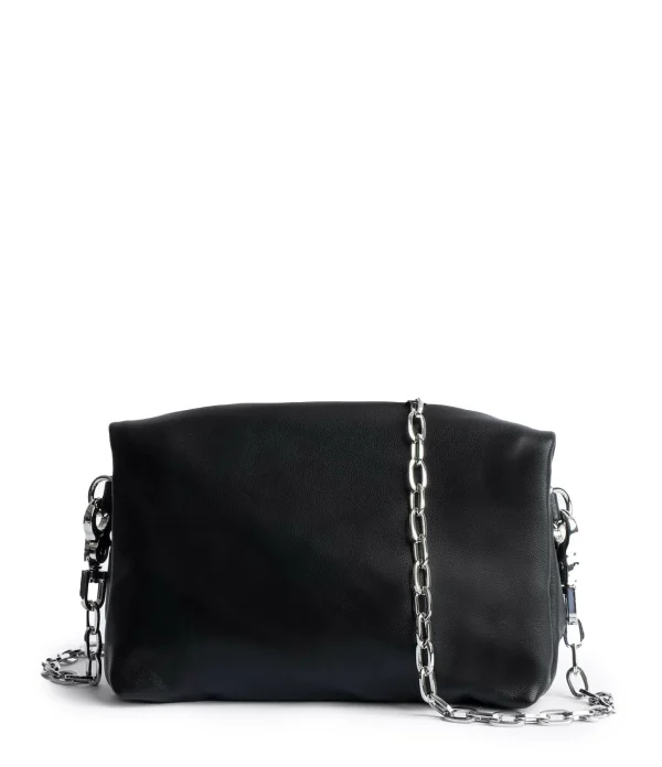 Livraison gratuite ZADIG & VOLTAIRE Sac Rockyssime XS Cuir Noir 4