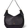 JEROME DREYFUSS Sac Philippe Cuir Grainé Noir Brass 20