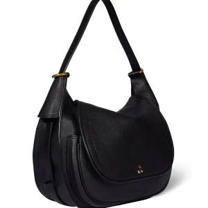 JEROME DREYFUSS Sac Philippe Cuir Grainé Noir Brass 10