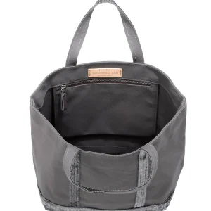 VANESSA BRUNO Cabas M Coton Anthracite 9