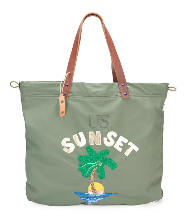 AEP + Sac Blancka Sunset Palm Coton Kaki Acheter 1