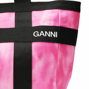 GANNI Cabas Canvas Rose 14